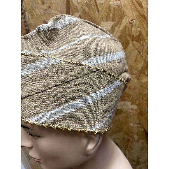 Aso-oke Hat, African Men's Wedding Hat, Men's all Parties Hat,real Sanyan Hat - Picture 5 of 5